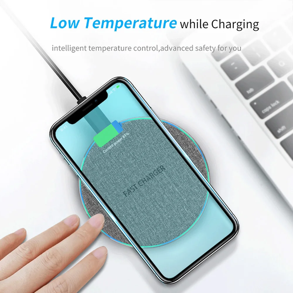 Carregador sem Fio para o Iphone Carregador sem Fio Fdgao Rápido 11 xs xr x 8 Huawei Companheiro 40 Pro Samsung s9 S10 S20 Almofada 30w qi 12 5 High Quality Telefonia e Comunicação