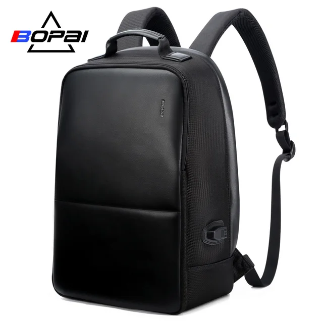 <b>BOPAI</b> USB зарядка Рюкзак Для мужчин кожа для путешествия ...