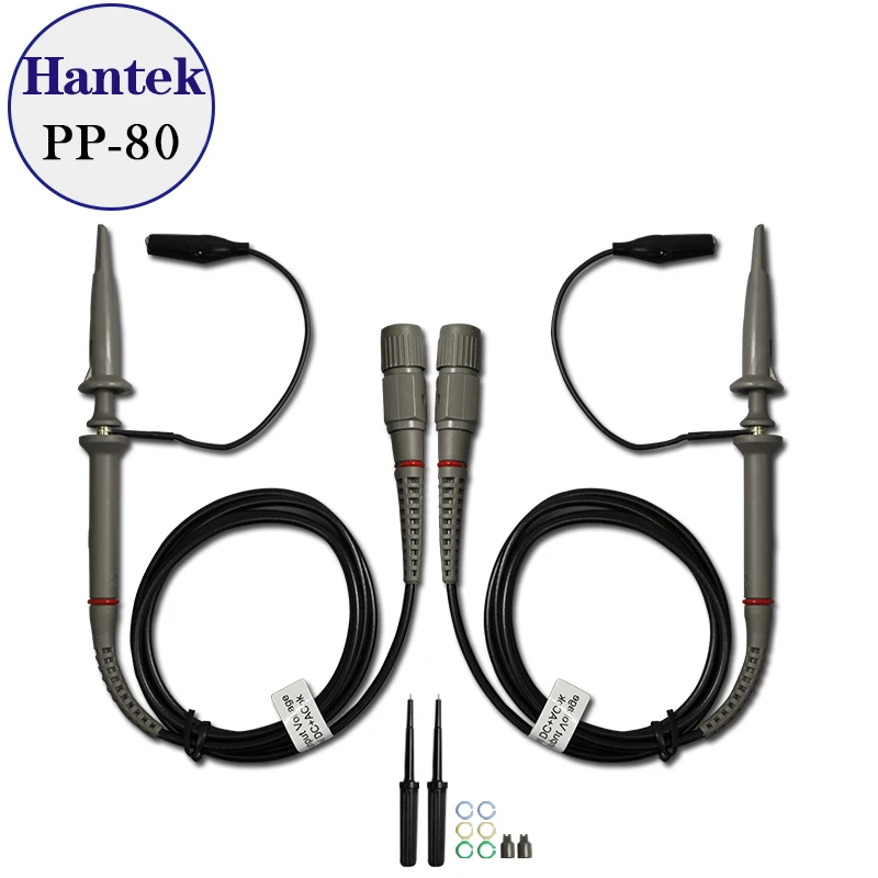 2pcs Hantek Oscilloscope Probe kit PP 80 60Mhz Low Passive Limpedance