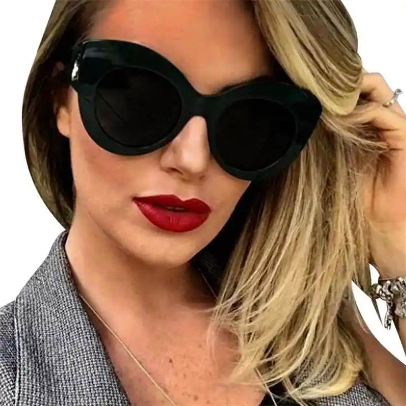 designer black cat eye sunglasses
