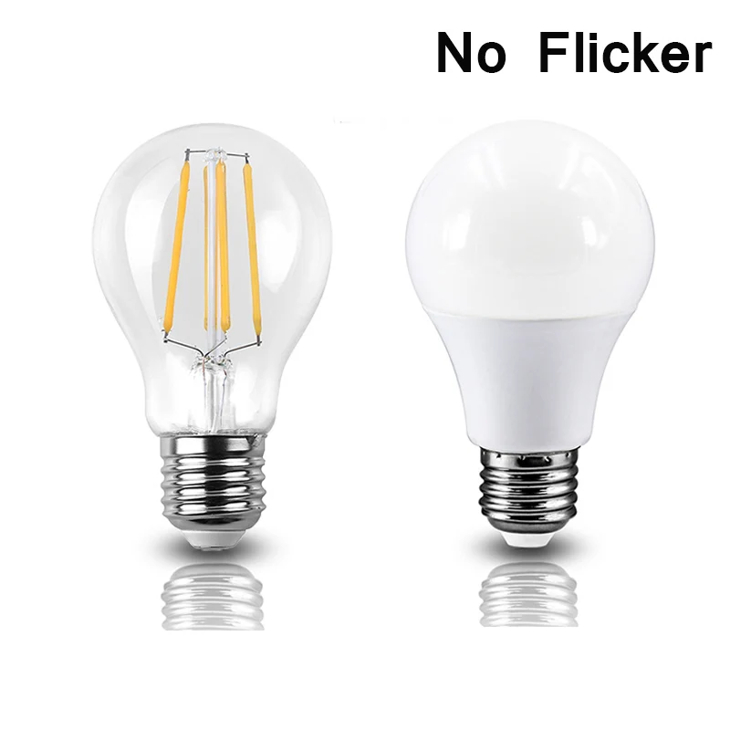 110V/220V NO Flicker LED Bulb E27 LED lamp E26 4W 5W 6W 7W 8W 9W 12W