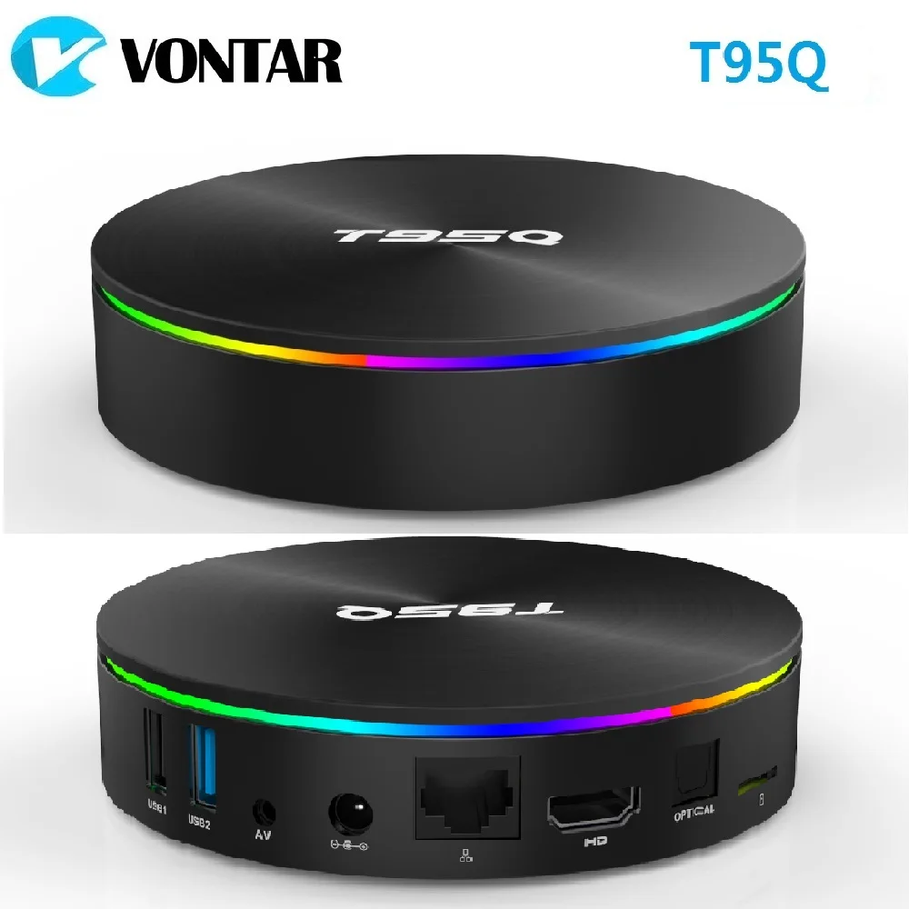 T95Q 4 GB 64 GB Android 8,1 LPDDR4 Amlogic S905X2 TV BOX Quad Core 2,4G y 5 GHz Dual wifi BT4.1 1000 M H.265 4 K Media Player Smart Box - 1