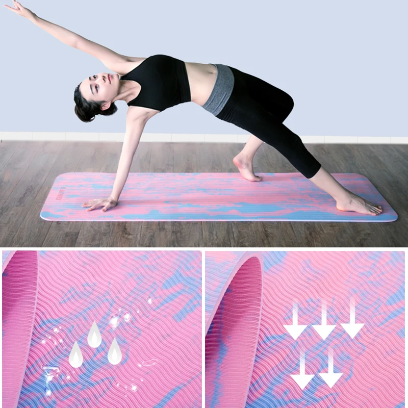 7MM TPE Non-Slip Yoga Mat for Fitness Exercise Gymnastics Mats Indoor Gym Macaron Camouflage Body Building Sports Yoga Cushion 7MM TPE Non-Slip Yoga Mat for Fitness Exercise Gymnastics Mats Indoor Gym Macaron Camouflage Body Building Sports Yoga Cushion
