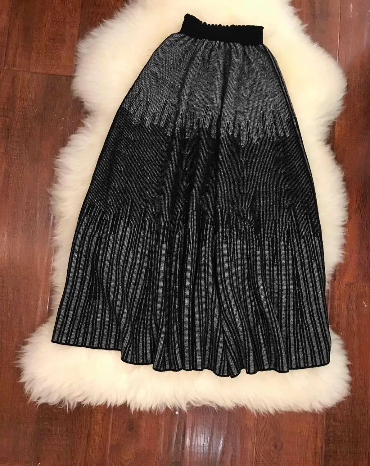 

2019 new ladies fashion sexy elastic waist color matching skirt 0629