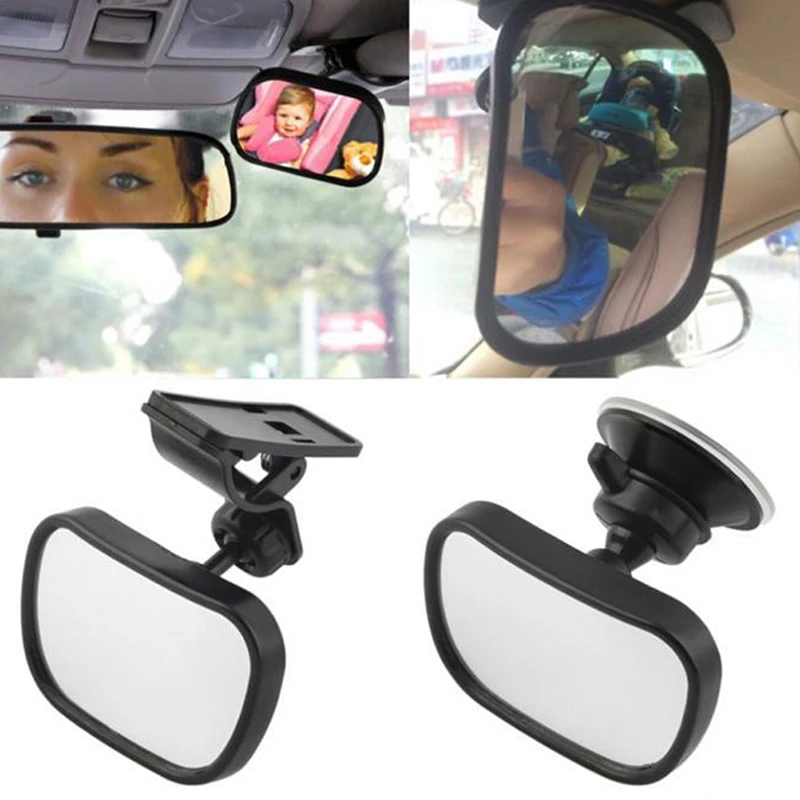 

2 in 1 Mini Car Safety Back Seat Rearview Adjustable Mirror Rear Ward Child Infant Safety Baby Kids Monitor Car Accessories
