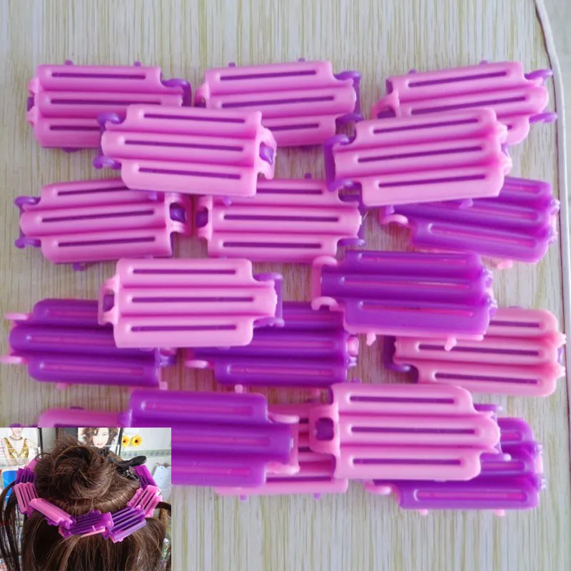 45pcs/ Bag Women Hair Clip Wave Perm Rod Corn Curler Maker DIY Beauty Hairdressing Styling Tool LDO99 - Цвет: Многоцветный