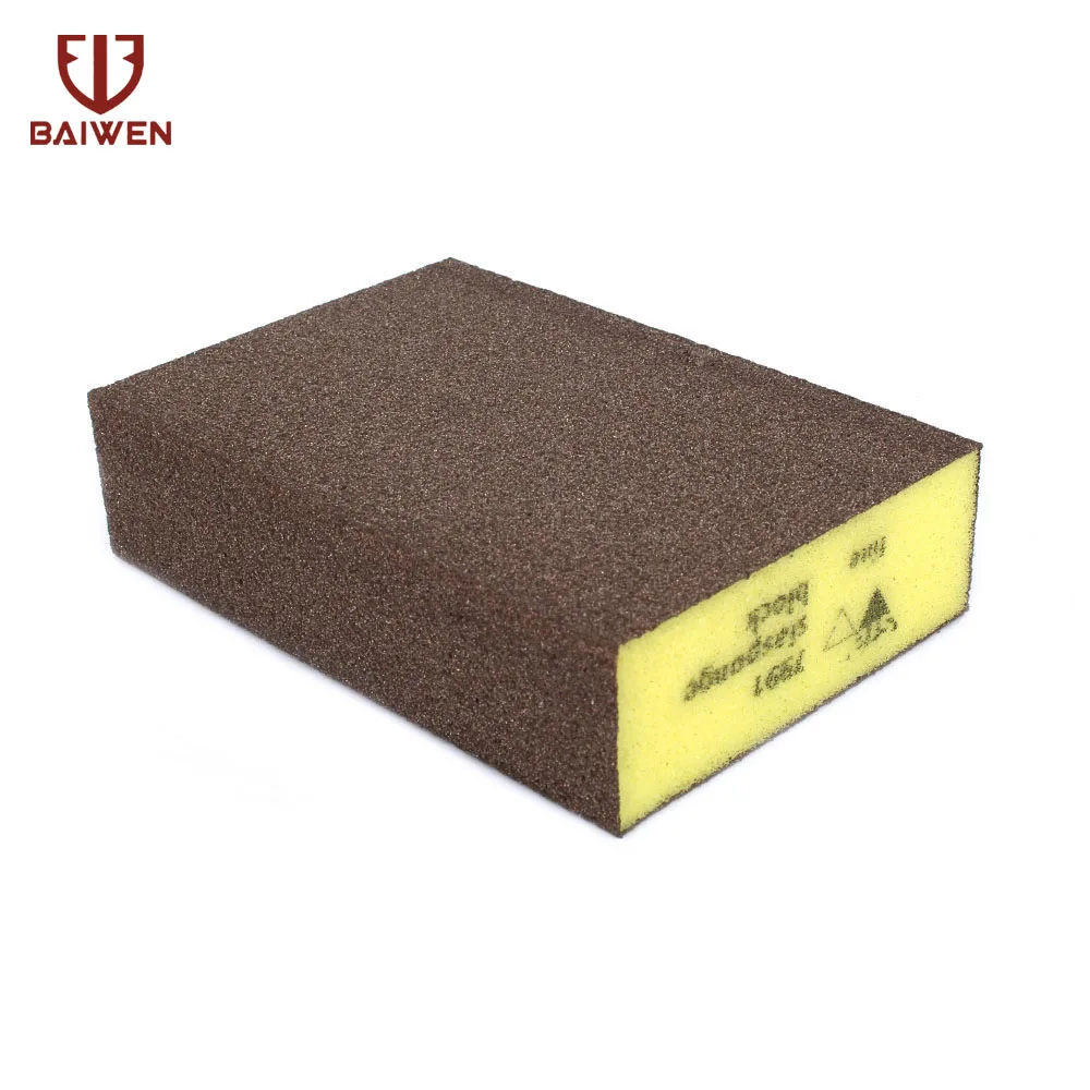 Губка песчаный блок для полировка древесины мебели Jade удаляет ржавчину с металла наждачная бумага эластичные шлифовальный блок 60-220 грит