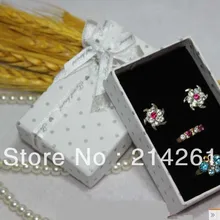 Стильная шкатулка для украшений набор коробка для кольца сережек коробка традиции, коробка для колец Золотой логотип MOQ: 500 шт