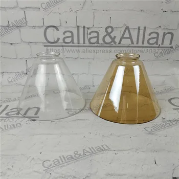 

Amber/ clear glass lampshade DIY lighting lamp shade