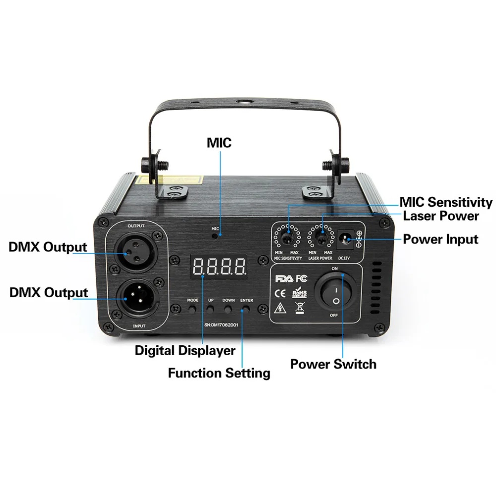 DMX 512 дистанционного фиолетовый лазерный этап световой Сканер DJ вечерние партии дисплей световой эффект для рождественской вечеринки диско