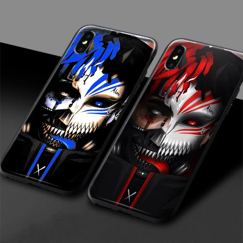 

XXXTentacion Bleach mask Rap R.I.P Soft Silicone Phone Case Cover Shell For Apple IPhone 5 Se 5s 6 6s Plus 7 8 7Plus 8Plus X