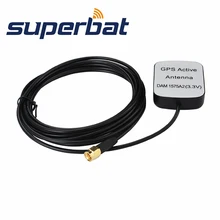 Superbat 39X36,5X15 мм gps антенна внешний активный антенный усилитель SMA разъем для gps приемников мобильный 3 м RG174 кабель