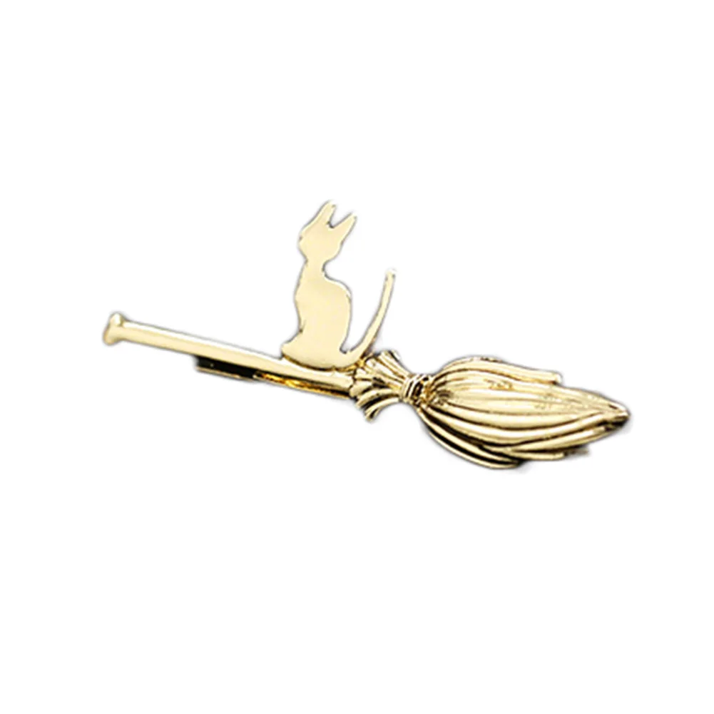 

2019 New Arrival fashion Free shipping Cute Cat with Broom Kitty Hair Clip Barrettes Girls Lovely Hair Accessary Gift hot sale