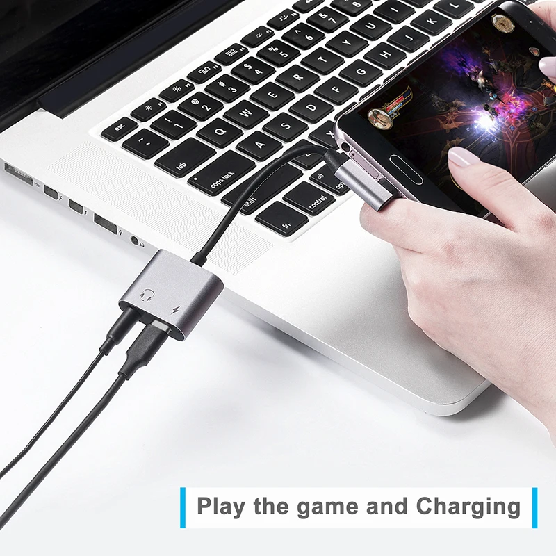 Baolyda usb type C адаптер для 3,5 мм аудио разъем для наушников ключ Aux кабель с USB-C зарядка PD для Google Pixel 3 XL iPad Pro