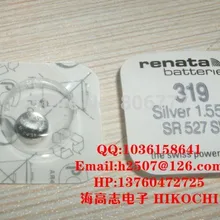 RE NATA Серебряная оксидная кнопка батареи SR527SW 319 5,8*2,7 мм 21 мАч 1,55 в