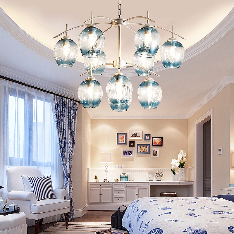 

LOFT Modern Gold Lustre chandeliers 3-12 Arms Retro Adjustable Edison Bulb Lamp E27 Art Spider Ceiling luminaire Fixture
