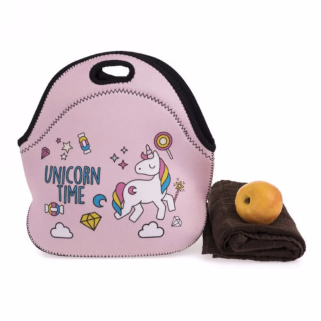 JX-LCLYL Unicorn Tote Insulated Lunch Cooler Travel Picnic Box Handbag Bento Bag Neoprene
