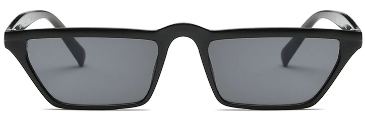 Черные модные дизайнерские женские солнцезащитные очки с плоским верхом, солнцезащитные очки с квадратной оправой, классические винтажные черные красные очки Oculos de sol - Цвет линз: black