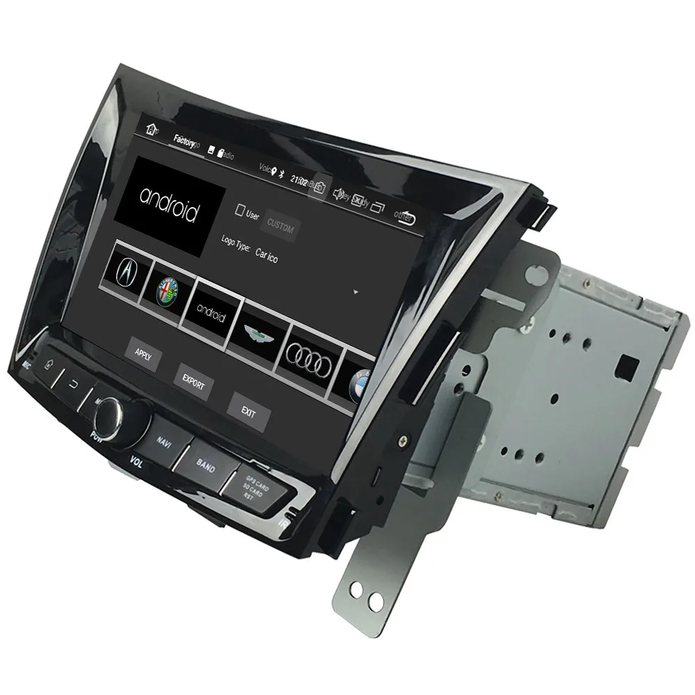 Excellent KLYDE 8" 4G WIFI Octa Core Android 8.0 4GB RAM 32GB ROM BT Car DVD Multimedia Player Radio GPS For SsangYong Tivolan 2014-2016 2