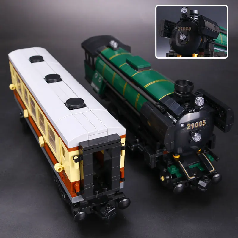 

FANKE Model Building Kits Blocks Hobbies Model Kit Toys for children Compatible Lego Lepin L21005 1109PCS Train Railway J