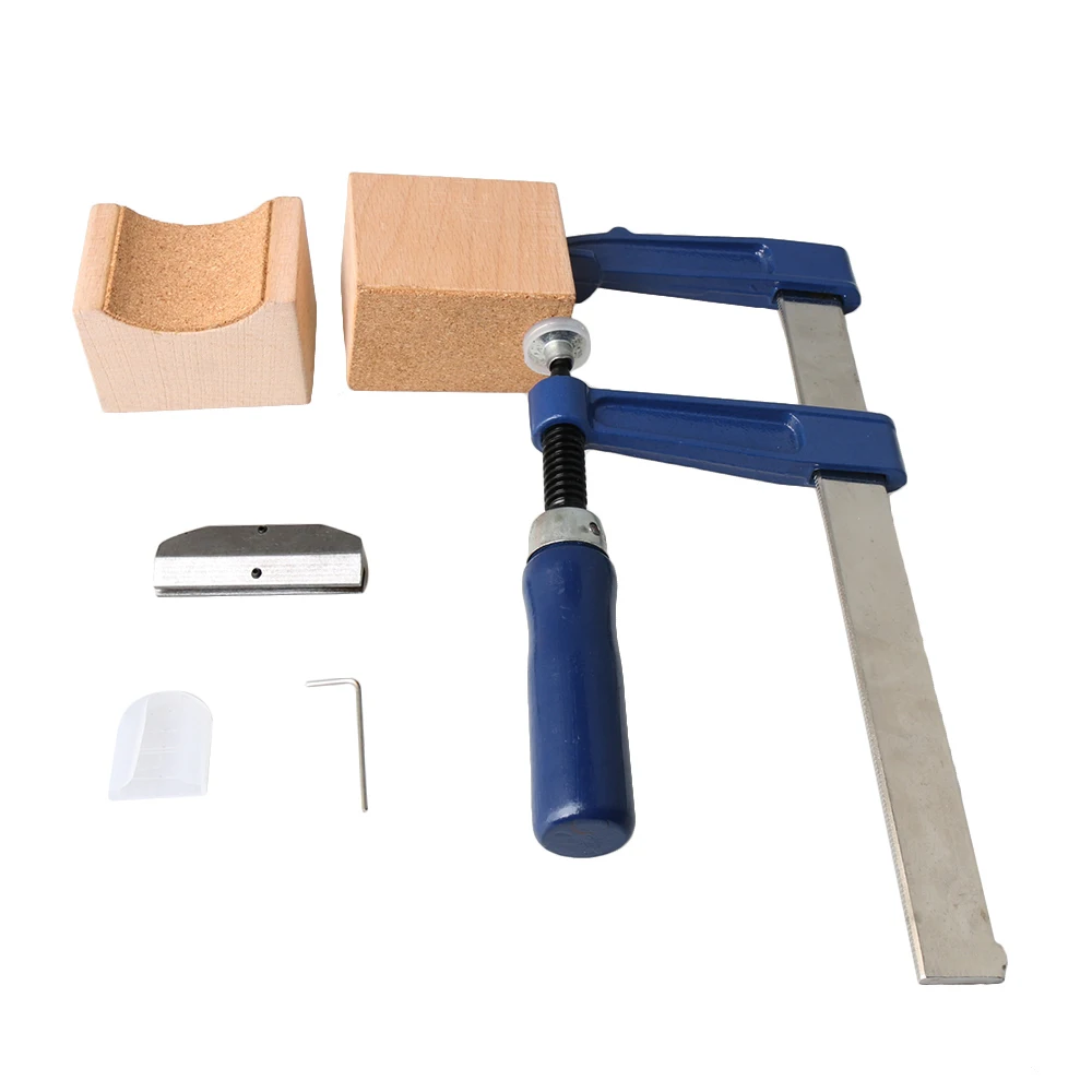 Yibuy Guitar Metal Fret Press Tool Insert Luthier Fretting Tool with Cauls 