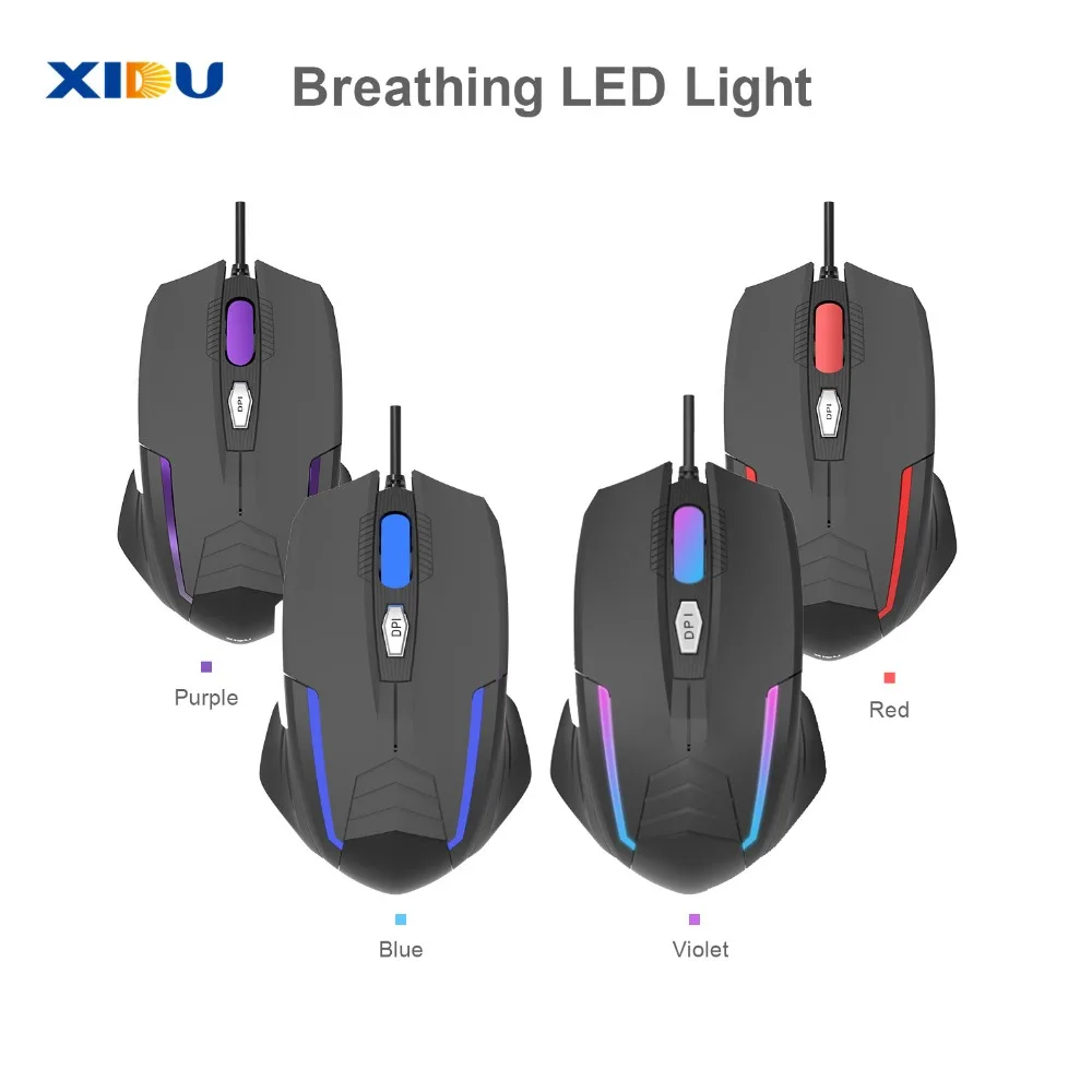XIDU мышь USB 3 0 Проводная игровая Регулируемая оптическая компьютерная для