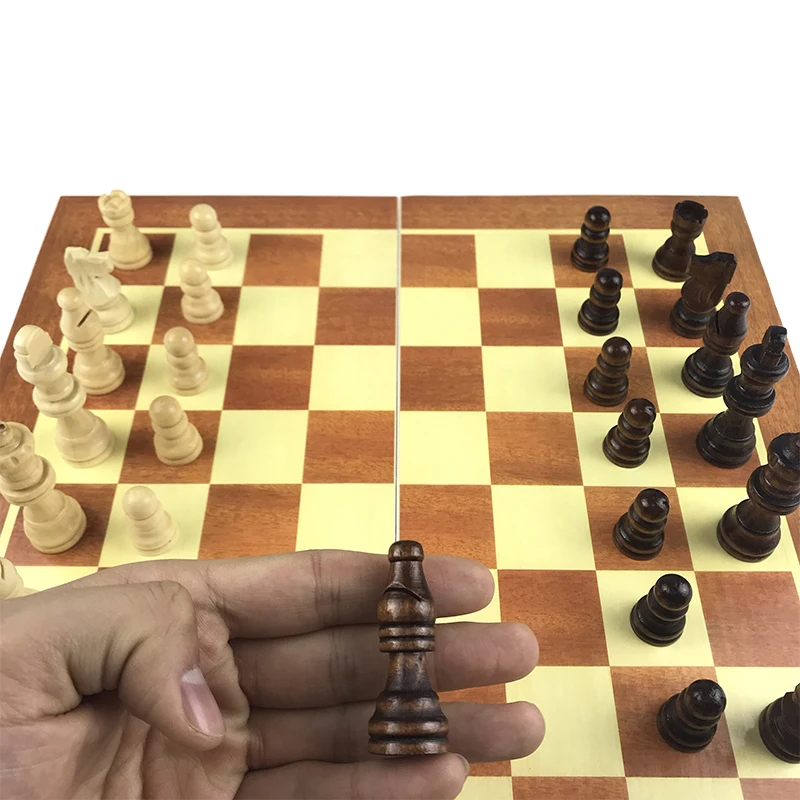 Yernea новая Шахматная деревянная игра и складная король 7 см набор шахмат 34*34*1 8