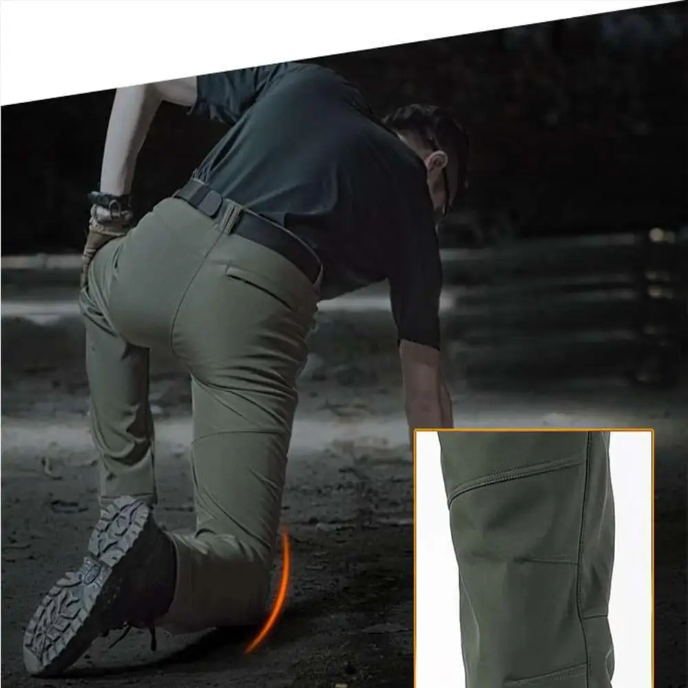 Мужские быстросохнущие дышащие наружные теплые флисовые брюки мужские ветрозащитные непромокаемые армейские военные брюки тактические