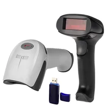 Handheld Wireless Barcode Scanner Reader long range Cordless POS frequency USB Laser Scanner scan for inventory