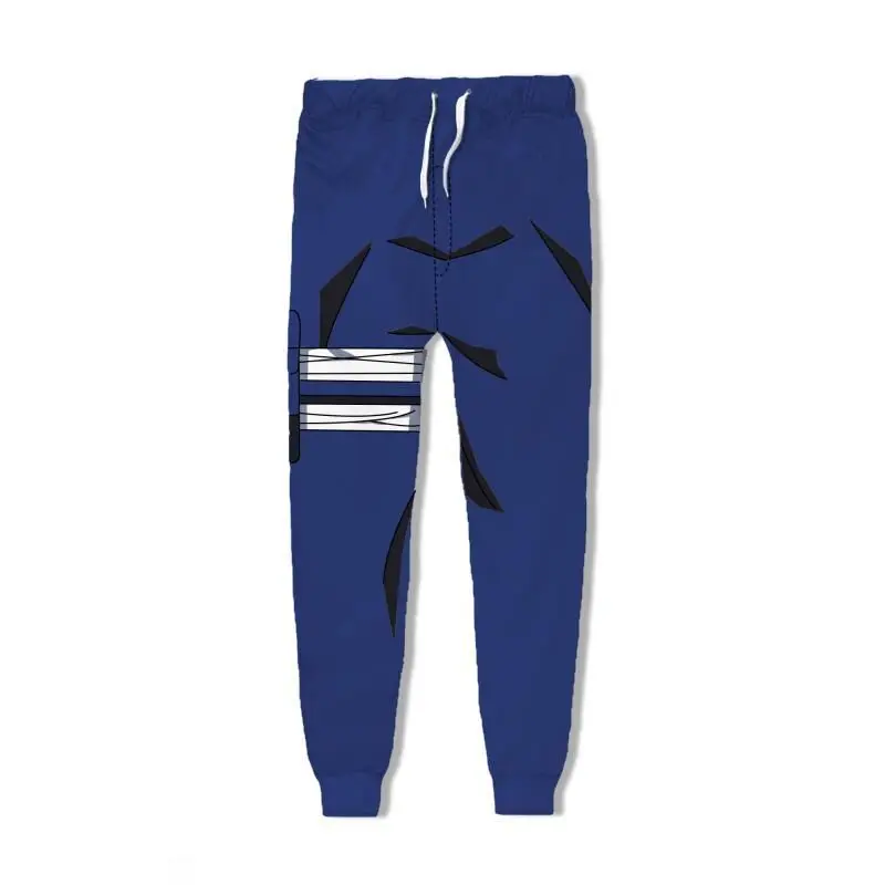 Naruto Cosplay Pants 3D Print Joggers Uzumaki Naruto Boruto Hatake Kakashi Hip Hop Trousers Sweatpants - Цвет: Синий