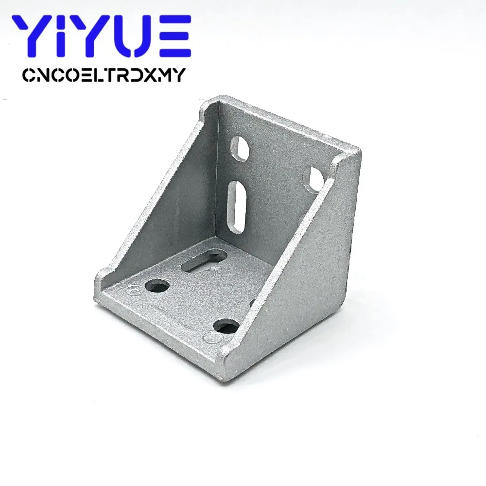 6060 Corner Fitting Angle 60x60 Decorative Brackets Aluminum Profile Accessories L Connector (4)