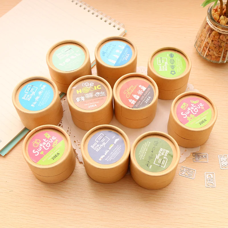 

1 Box Mini Metal Bookmark Clips 20 Pcs Cute Cartoon Animal Plated Sliver Bookmarks Stationery Office School Supplies