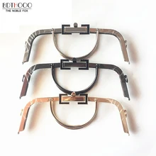 Free shipping 30cm Bag Accessories Handbag Frame Purse Metal Handle DIY Kiss Clasp Lock for Women Handle Bag Frame Hardware