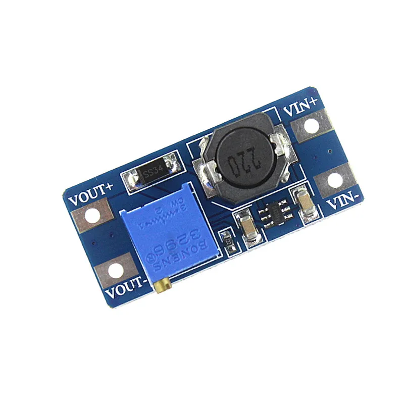 MT3608 DC регулируемый Повышающий Модуль 2A повышение пластина Step Up с MICRO USB 2V 24V 5V 9V 12V
