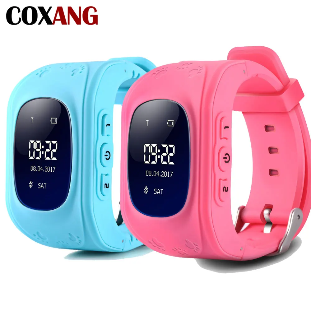 Pаспродажа COXANG Q50 смарт часы для малышей, детей, с font b gps b font трекером, локатор, SOS телефонная книга, Sim циферблат, часы для звонков, часы, телефон, умные часы