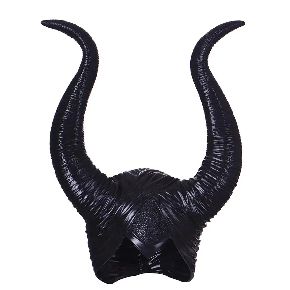 Модный костюм из натурального латекса Maleficent Horns для взрослых женщин, костюм для вечеринки на Хэллоуин, женский головной убор для косплея, шляпа