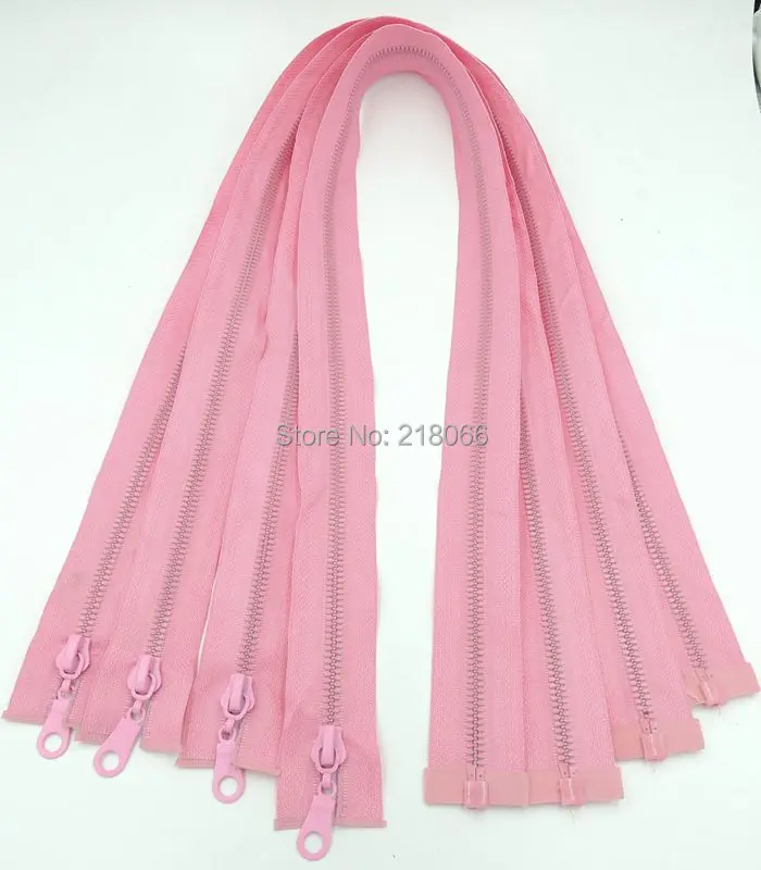 20 pcs 70cm 5 Deep Pink Resin Zipper Down Jacket /Overcoat Zipper Open