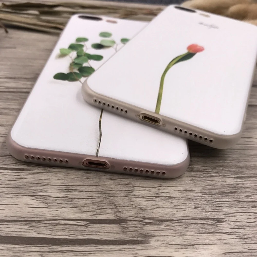 KISSCASE 3D рельефный чехол для iPhone 7 8 6 6S Plus X модные цветочные чехлы телефонов 5 5S SE