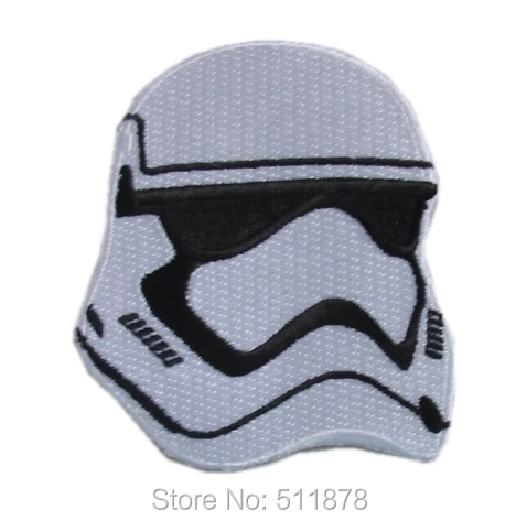 

THE FORCE AWAKENS TROOPER REGULAR AND GLOW IN THE DARK STAR WARS 7 VII TV Movie Series patch Uniform applique iron on badge