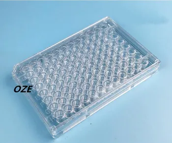

1pcs Lab Clear Polystyrene 96 Well Tissue Cell Culture Cluster Plate