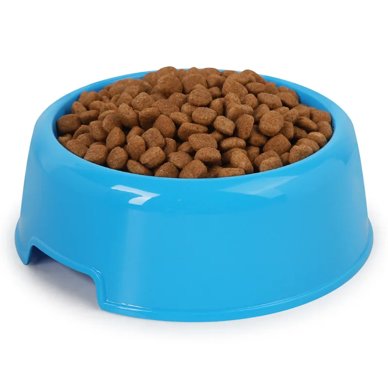Candy-colored light plastic single bowl Plastic Dog Bowl pet dog food container cat placemat | Дом и сад