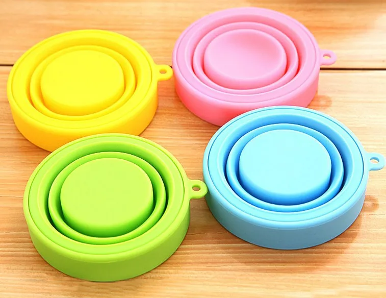 

Hot 2016 Portable Silicone Retractable Folding Cup Telescopic Collapsible Outdoor