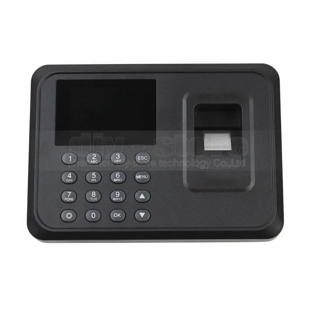 

DIYKIT USB Biometric Fingerprint Time Attendance Clock Recorder Employee Digital Electronic English Voice Reader Machine