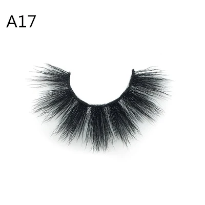 Hot Sale 1 Pair Eyelashes 3D Mink Lashes Natural Handmade Volume Soft Lashes Diamond Shine Box Extension Eyelash For Makeup - Цвет: A17