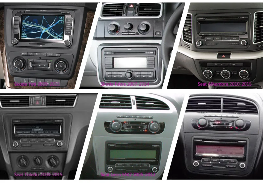 Best 9" HD Android 8.1 Car Stereo For T5 Transporter Polo Golf Passat Eos Rabbit Scirocco Tiguan Jetta Altea Leon Toledo Fabia Yeti 3