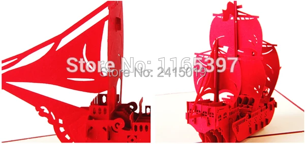  Free shipping 5pc/lot 13x16cm handmade exquisite 3D fold up greeting invitation card kids children  - 32728452967