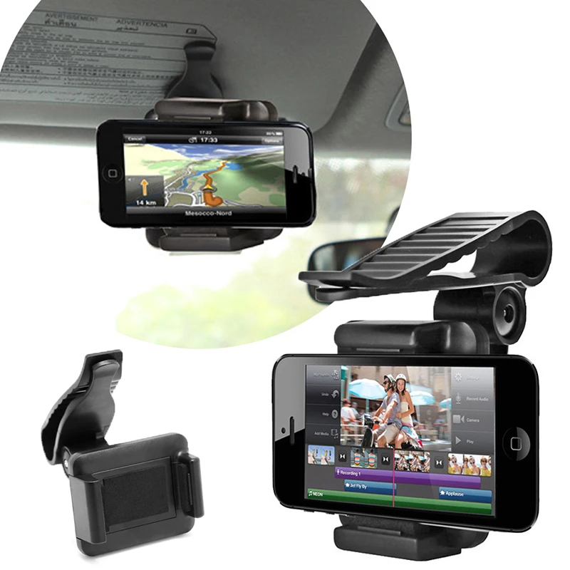 

Car Sun Visor Mount Stand Holder Bracket For iPhone 6/6 Plus 5 4 GPS Cell Phones New
