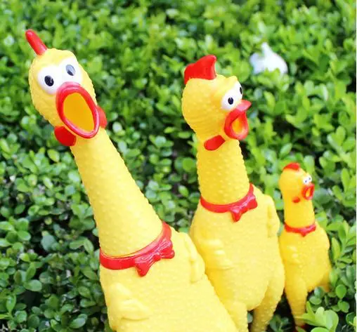Хлопушка 30 см размер М кричащий цыпленок продукт для домашних животных звуковые игрушки для собак ударные игрушки желтый цвет декомпрессионные игрушки