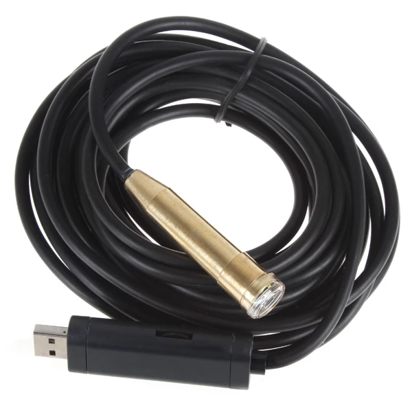 

5M Mini Snake Pipe Drain Inspection Camera USB Endoscope Waterproof Kamera