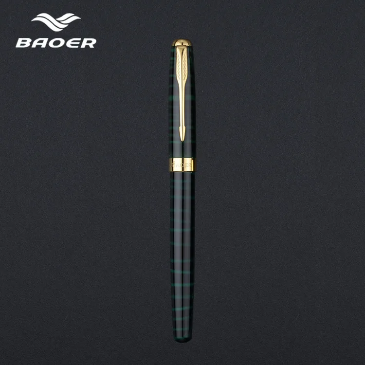 Baoer388 перьевая Ручка pluma fuente stylo plume перьевые ручки высокое качество Аутентичные penna stilografic подарочная ручка в деловом стиле - Цвет: see chart